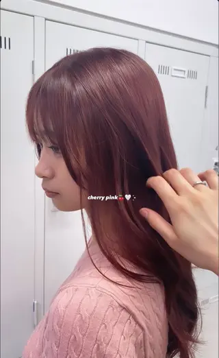 ロング カラー ハードパーマ Rico💜のヘアスタイル
