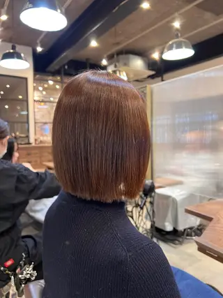 ミディアム 美髪矯正/平塚/ 磯川楓のヘアスタイル