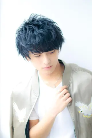 ショート パーマ メンズ 表参道/さあ や/大人ナチュラルのヘアスタイル