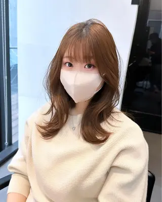 ミディアム カラー 韓国ヘア 店長NEGIのヘアスタイル
