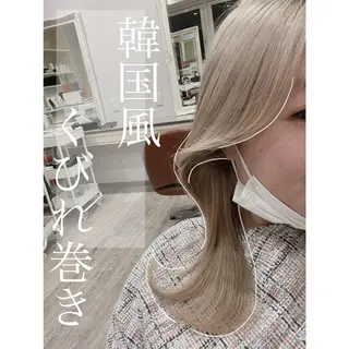 ミディアム カラー まい/名古屋駅 🦋ブリーチカラーのヘアスタイル