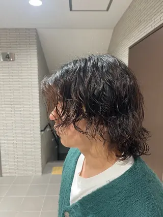 カラー パーマ メンズ 縮毛矯正/韓国風ヘア /ツバキのヘアスタイル