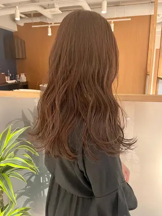 ロング カラー ヘアアレンジ 透明感color 🥣suzunaのヘアスタイル