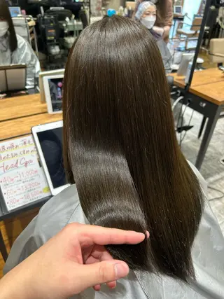 セミロング カラー パーマ 新宿✨顔周りカット 韓国ヘア/坂本亜裟海のヘアスタイル