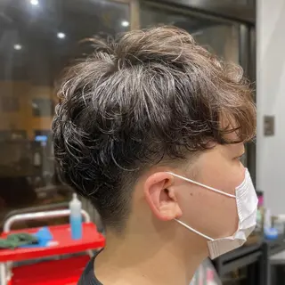 パーマ メンズ わたなべ りょうのヘアスタイル