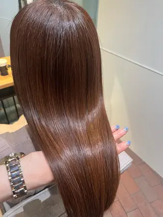 セミロング マンツーマン 縮毛矯正/マユコのヘアスタイル