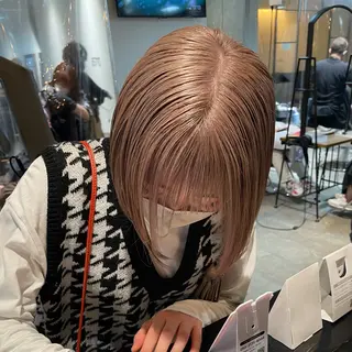 ショート カラー 透明感🎀艶髪 💞まいか🎶のヘアスタイル