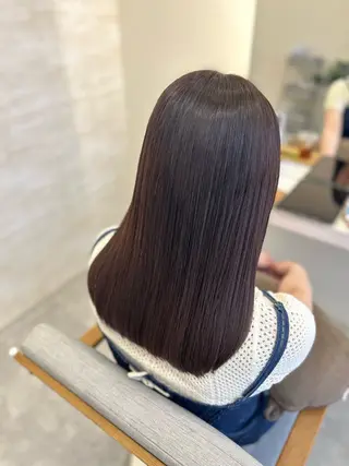 ミディアム カラー ヘアアレンジ 髪質改善&艶感カラー 🪄岡井美結のヘアスタイル