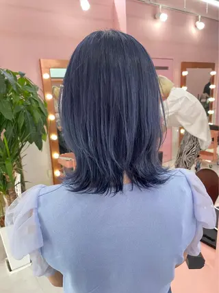 ミディアム カラー パーマ ヘアアレンジ メンズ キッズ ネイル マツエク・マツパ アイブロウ 似合わせ美容師🌙 Miyu🐈‍⬛💕のヘアスタイル