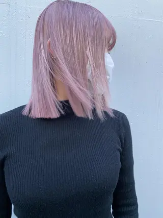 ミディアム カラー 💜ハイトーン💛 マジカルかいちゃんのヘアスタイル