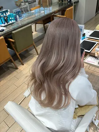 ロング カラー 髪質改善/ブリーチ なしカラー/菊池真稔のヘアスタイル