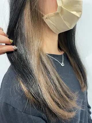 ロング カラー ヘアアレンジ 🎀ダブルカラーレイ ヤーyuuri🎀のヘアスタイル