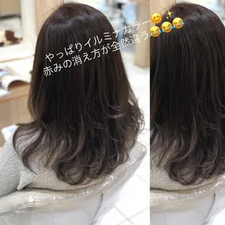 セミロング カラー Uno. 本気で ヘアに悩む方へ✨のヘアスタイル