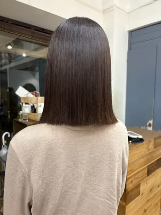 セミロング 大阪デザインカラー/ カットモデル募集のヘアスタイル