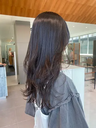 ロング 🎀透明感× 暖色カラーつな🎀のヘアスタイル