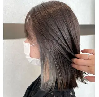 ミディアム カラー ヘアアレンジ 梅田美容室 高山アヤのヘアスタイル