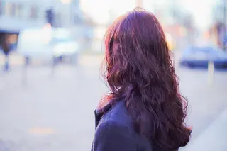 ロング 安藤悠里/ハイトーン /デザインカラーのヘアスタイル