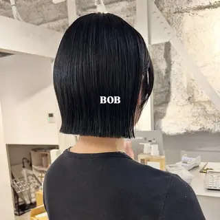 ショート カラー 切りっぱなしBOB 職人💜Anzuのヘアスタイル