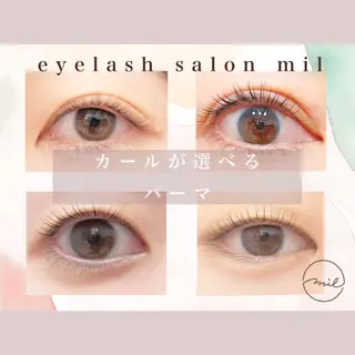 パーマ mil✩.* Hinaのマツエク・マツパデザイン