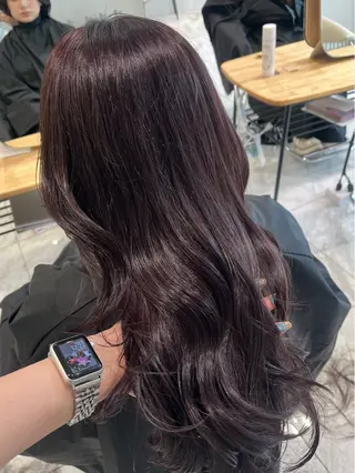 セミロング カラー 海外girl🤎 透明感ベージュmaoのヘアスタイル