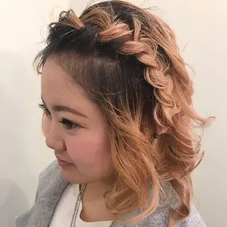 ミディアム 美谷添(ミヤゾエ) まどか大人ヘアサロンのヘアスタイル