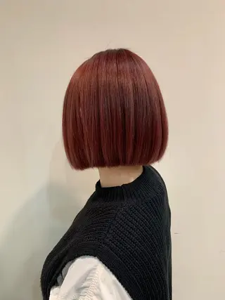 ショート カラー ヘアアレンジ 店長/骨格診断/美髪 髪質改善/松若　優のヘアスタイル