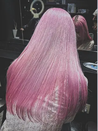 ロング カラー エクステ×ブリーチ 😈一ノ瀬千暁😈のヘアスタイル