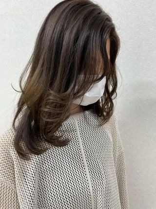ロング カラー like みやびのヘアスタイル