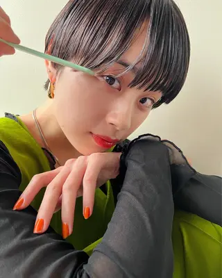 ショート haco＋所属・圧倒的デザイン力 店長🎨RENAのヘアスタイル