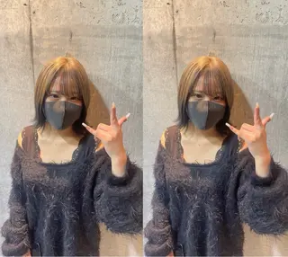 ミディアム カラー 💎HYUGO❄️ portのヘアスタイル