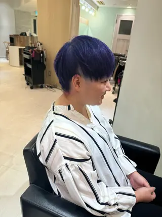 ショート 当日予約OKカット モデル濱川響太のヘアスタイル