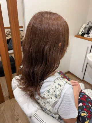 セミロング カラー ROSSO川口店 キクチのヘアスタイル