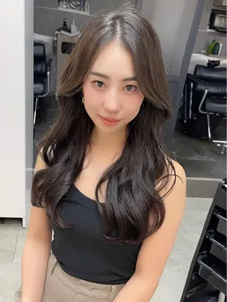 ロング 韓国風レイヤー ショート/犬塚 優介のヘアスタイル