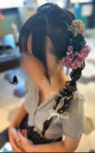 ロング 永澤 一輝のヘアスタイル