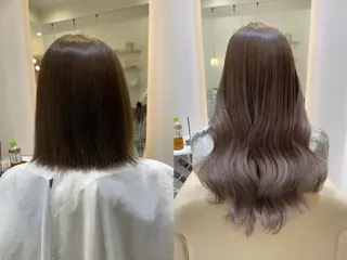 ロング カラー MEI💫銀座 エクステ/艶カラーのヘアスタイル