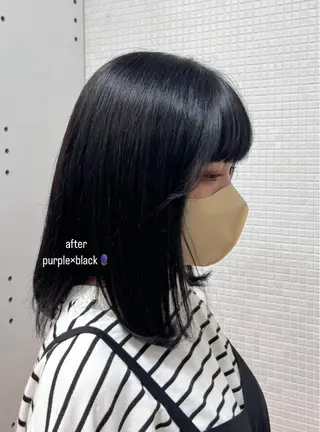 カラー 竹口 莉央のヘアスタイル