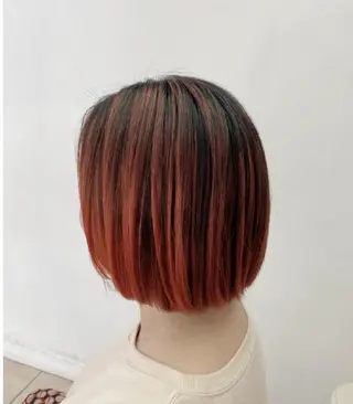 ミディアム カラー LOOP 佐藤のヘアスタイル
