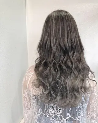 セミロング カラー ヘアアレンジ GiseL天神カラー 髪質改善/ブリーチのヘアスタイル
