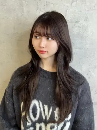 ロング トレンド韓国レイヤー 🇰🇷のんのヘアスタイル