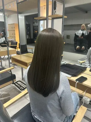 ロング カラー グレージュ♡ベージュ ♡MA/表参道のヘアスタイル