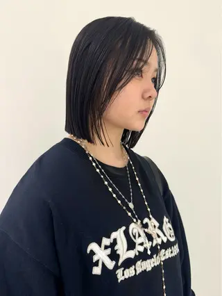 ショート 👔ボブ﹨髪質改善 ストレート🩳ももかのヘアスタイル