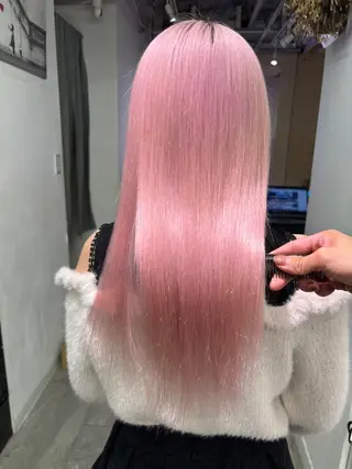 セミロング ハイトーン/ エクステ/KAIのヘアスタイル