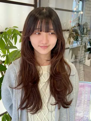 ロング 🌞レイヤー×カラー 前川那津美🌞のヘアスタイル