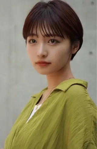 ショート 似合わせカット‪// 鶴我万唯華のヘアスタイル