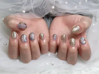 ネイル Eclat〔ｴｸﾗ〕 MOEKA𝜗𝜚*のネイルデザイン
