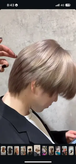 カラー メンズ そら୨୧˖men's /デザインカラーのヘアスタイル