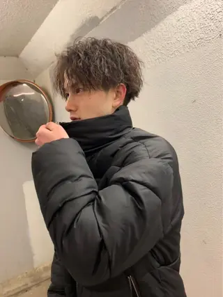 カラー パーマ メンズ 鈴木 レナのヘアスタイル