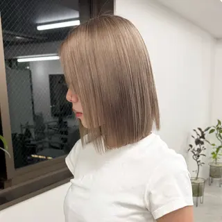 ミディアム カラー 中明度カラー/ ベージュ/noaのヘアスタイル