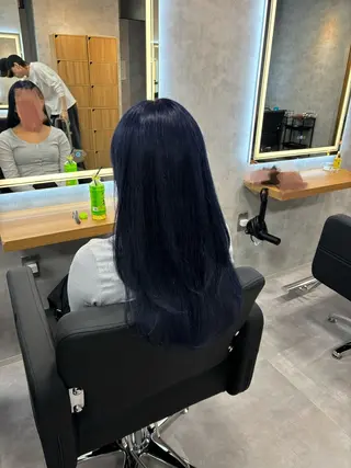 ロング カラー パーマ ヘアアレンジ 透明感ブリーチカラー 🌈TOMOHIROのヘアスタイル