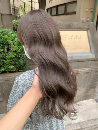 ロング カラー ブリーチなし✨艶髪 カラー𓃲YAGIのヘアスタイル